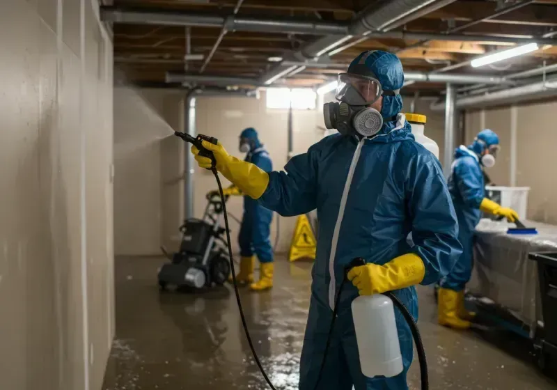 Basement Sanitization and Antimicrobial Treatment process in Union, SC